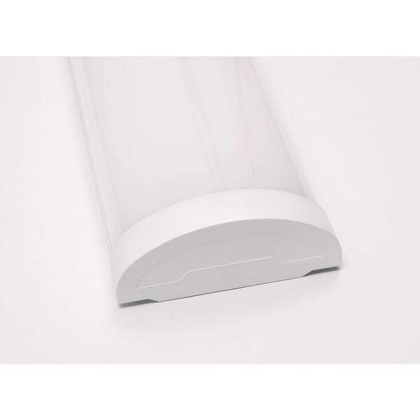Pierce 6.5 in. 1-Light White LED Flush Mount with White Acrylic Shade