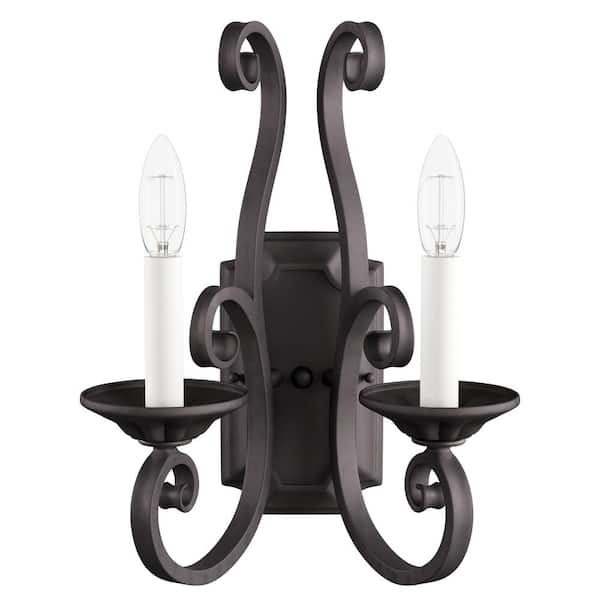 Manor 2-Light Oil-Rubbed Bronze Sconce