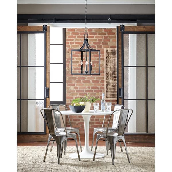 Labette 3-Light Black Hall-Foyer Hanging Pendant