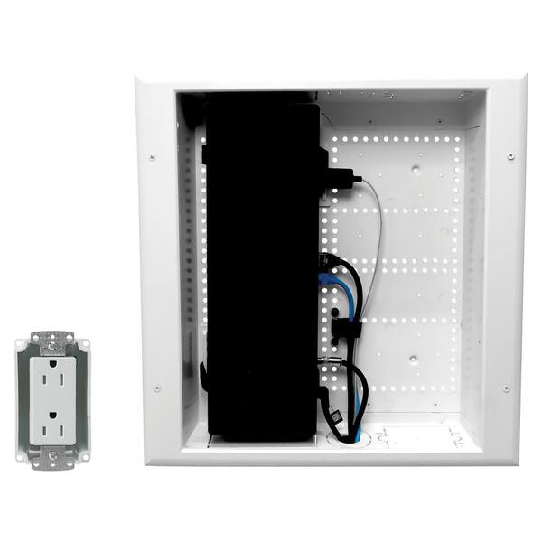Connected Media Box with Power Receptacle