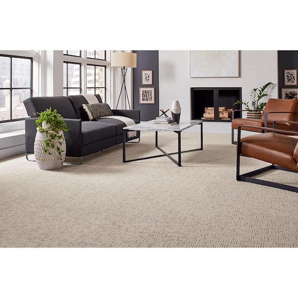 Lake Mohr  - Hillside - Beige 45 oz. Triexta Pattern Installed Carpet