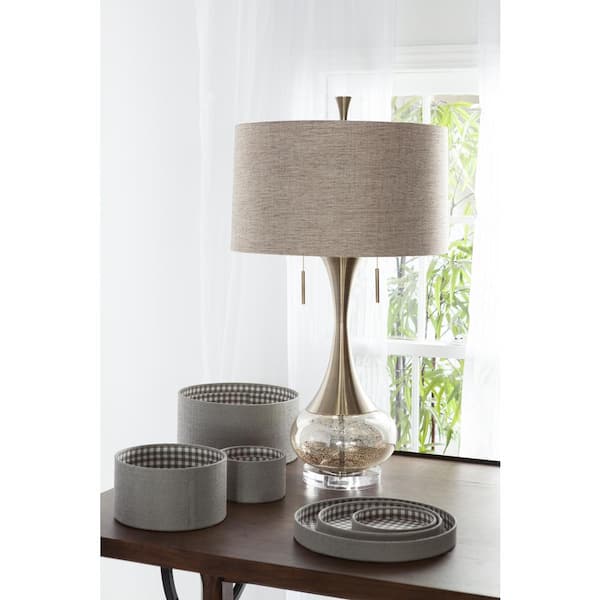 Malone 33 in. Aged Brass Indoor Table Lamp