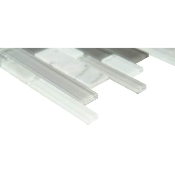 Positano Interlocking 12 in. x 12 in. Mixed Multi-Surface Wall Mosaic Tile (1 sq. ft./Each)