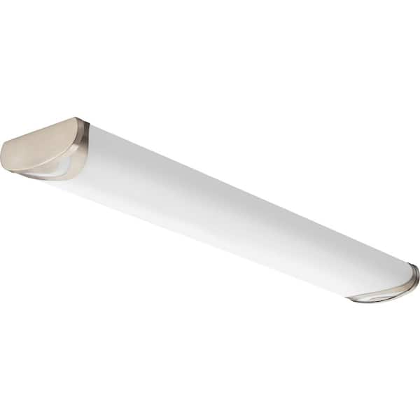 Boomerang 4 ft. Brushed Nickel LED Decorative Linear Flush Mount
