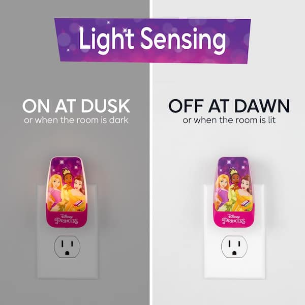 Princess Contempo Light Sensing LED Night Light
