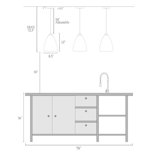 Transitional Kitchen Island Pendant Light 1-Light Modern Plating Brass Bell Pendant Light with Smoked Clear Glass Shade