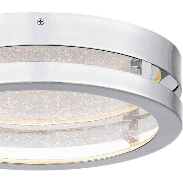 Sylvia 13 in. Polished Chrome LED Flush Mount