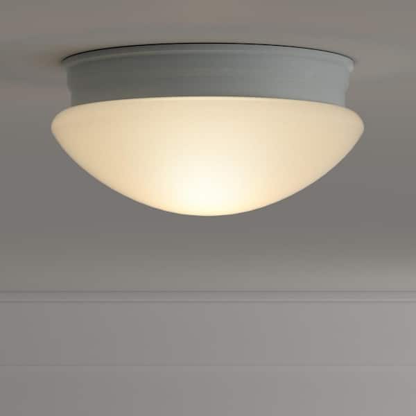 9 in. White LED Flush Mount