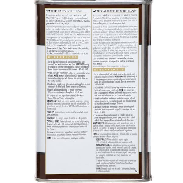 1 Pint Danish Oil in Natural