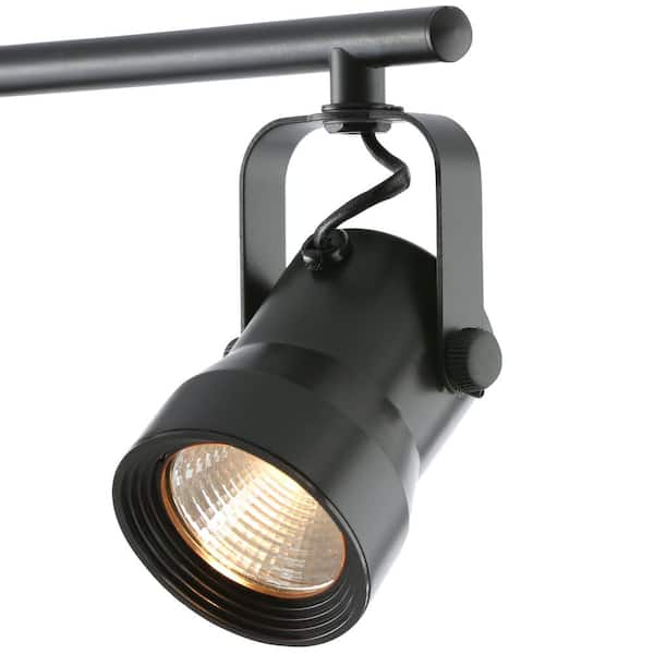 Mountainbrook 2 ft. 4-Light Bronze Integrated LED Fixed Track Lighting Kit with Metal Shade