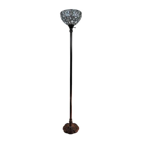 72 in. Tiffany Style Torchiere Floor Lamp