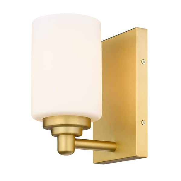 Soledad 1-Light Brushed Gold Wall Sconce