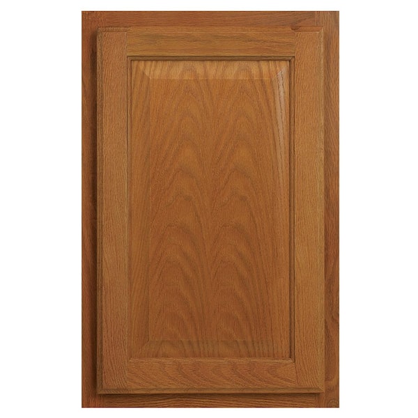 Hampton 30 in. W x 21 in. D x 34.5 in. H Assembled, Bathroom Base Cabinet in Medium Oak without Shelf