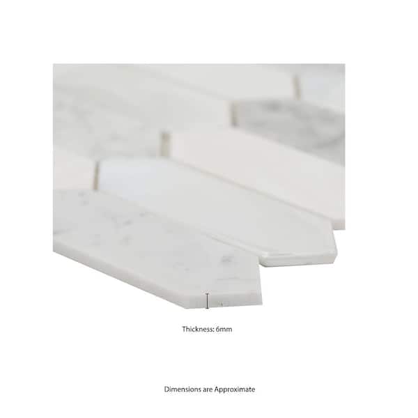 Cienega Springs 11 in. x 14.63 in. Mixed Glass Patterned Look Wall Tile (14.4 sq. ft./Case)