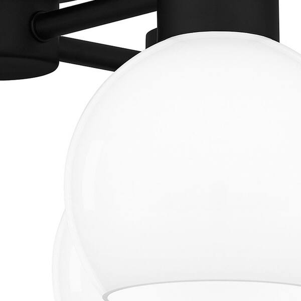 Donahue 18 In. Matte Black Semi-Flush Mount