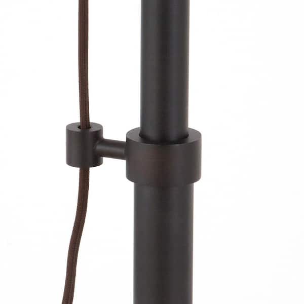 Descartes 29 in. Blackened Bronze Table Lamp with Pulley System table l