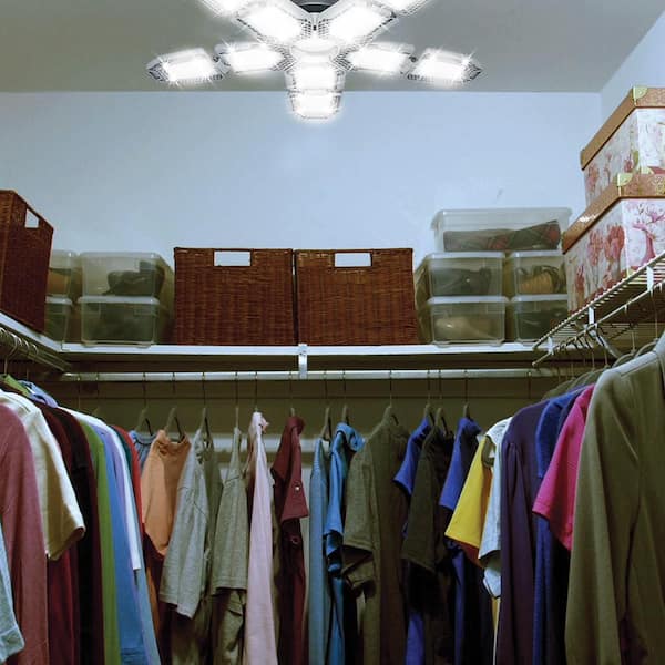 60-Watt Ultra Bright LED Light Bulb 6500K with 10 Adjustable Light Panels