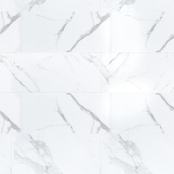 Winters Peak White 10 in. x 22 in. Subway Gloss Ceramic Wall Tile (14.80 sq. ft./Case)