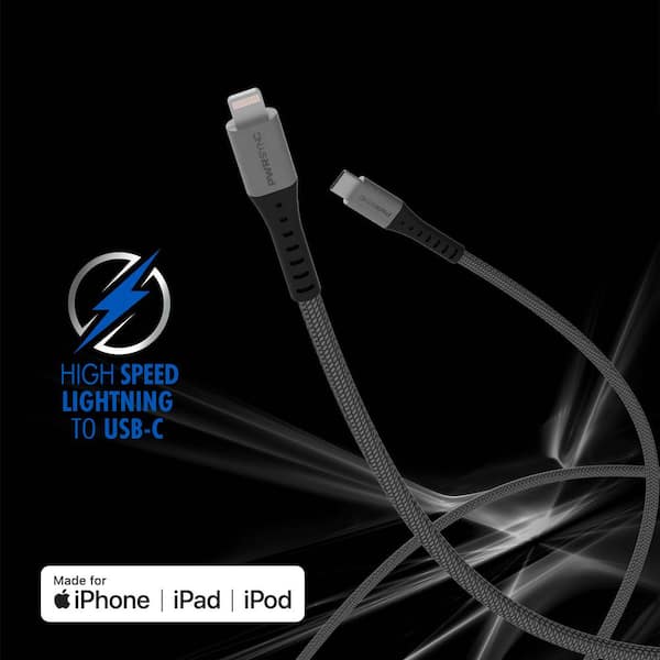 10 ft. Pwrsync Ultra Tough Lightning to USB-C Cable