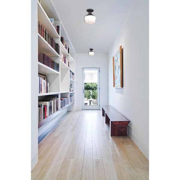 Scholar 1-Light Oil-Rubbed Bronze Semi-Flush Mount Light