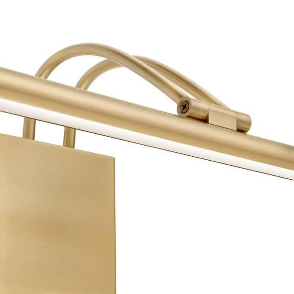 17 in. LED Picture Light, 1000 Lumens, 3000K Warm White, Antique Brass Finish, Hardwired