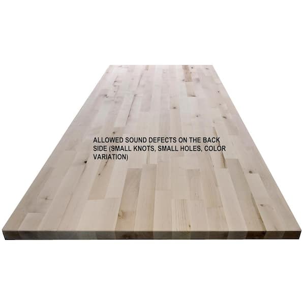 1-1/2 in. x 30 in. x 60 in. Allwood Birch Project Panel/Island/Table Top with Routed Edges on One Face