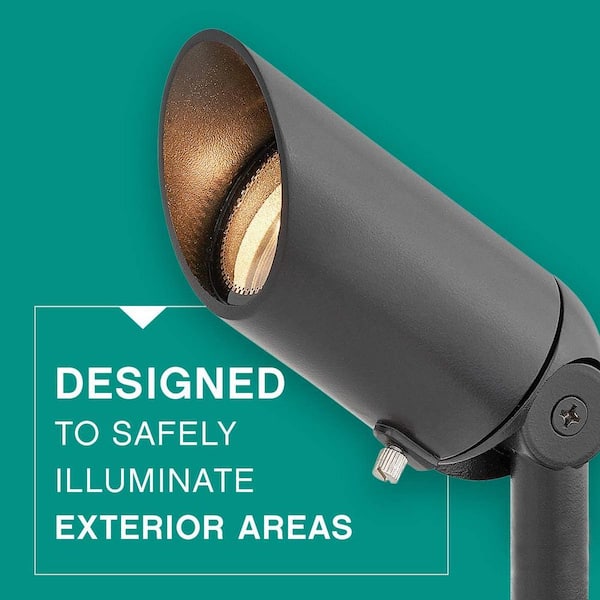 Hinkley Landscape Lighting MR16 LED 50w Spot Light, Satin Black