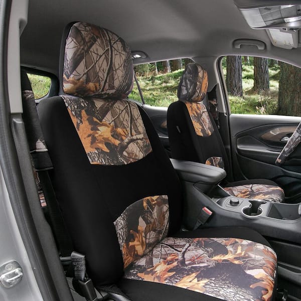 Buck59 47 in. x 1 in. x 23 in. Hunting Inspired Print Trim Seat Covers - Combo Full Set