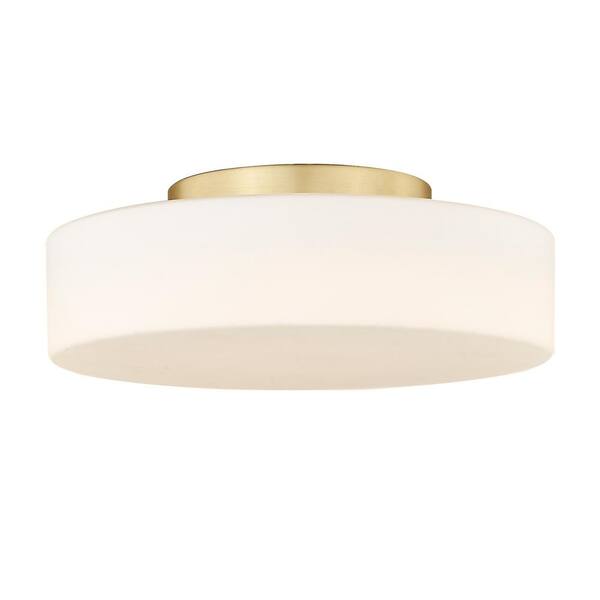 Toli 12 in. Brushed Champagne Bronze LED Flush Mount