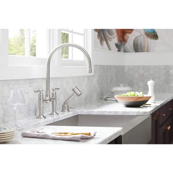 Vault Farmhouse Undermount Apron Front Stainless Steel 36 in. Single Bowl Kitchen Sink Kit with Basin Rack
