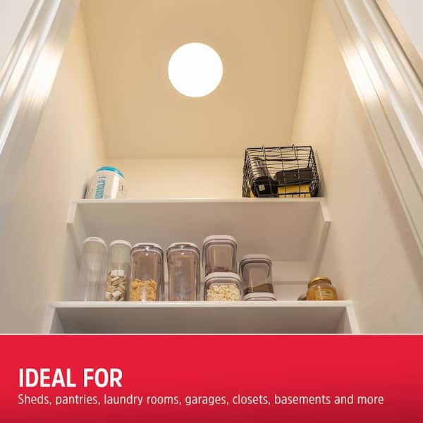 Battery Operated LED Ceiling Night Light Fixture with Remote