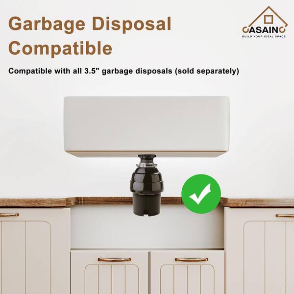 Glossy White Fireclay 30 in. Single Bowl Farmhouse Apron Kitchen Sink with Bottom Grid and Strainers With CUPC Certified