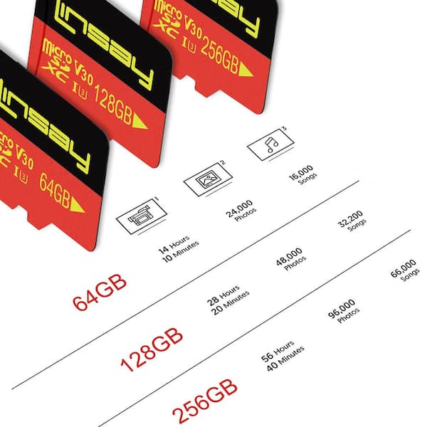 High Speed Micro SD Card 128GB V30 4K ULTRA HD