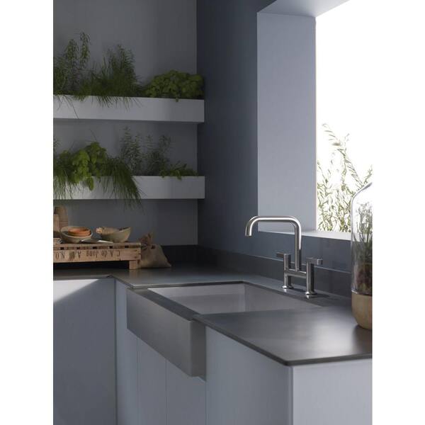Vault Farmhouse Undermount Apron Front Stainless Steel 36 in. Single Bowl Kitchen Sink Kit with Basin Rack