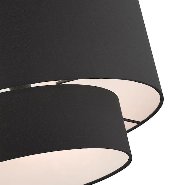 Hillcott 3 Light Black Pendant