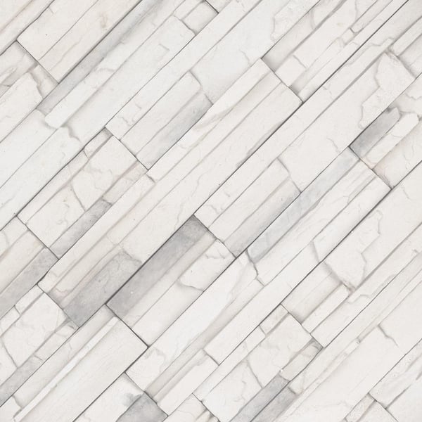 Terrado Veneto Snow 9 in. x 19.5 in. Textured Cement Concrete Look Wall Tile (6 sq. ft./Case)