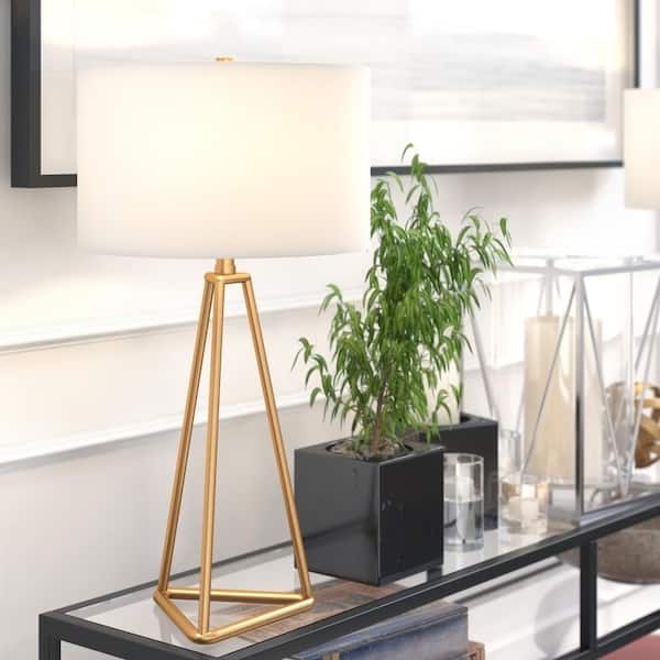 Gio 26.13 in. Brass Table Lamp