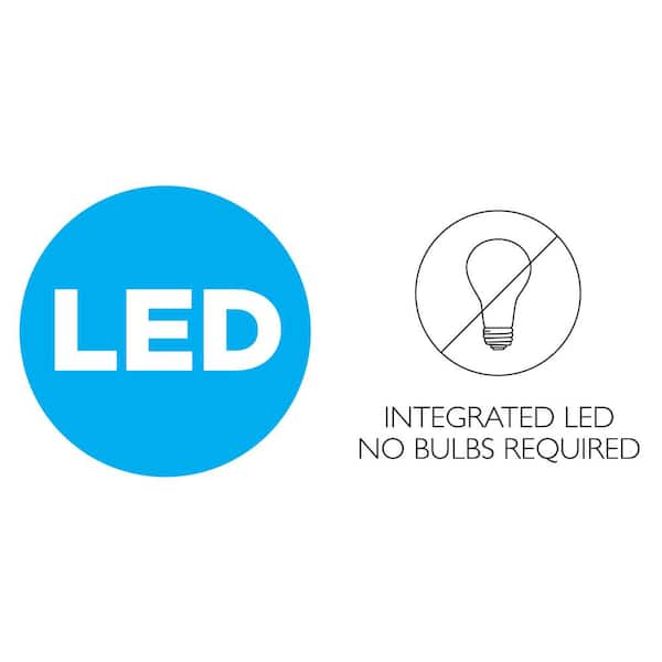 Owens 32.25 in. x 18 in. Integrated LED Flush Mount Ceiling Light in Matte Black