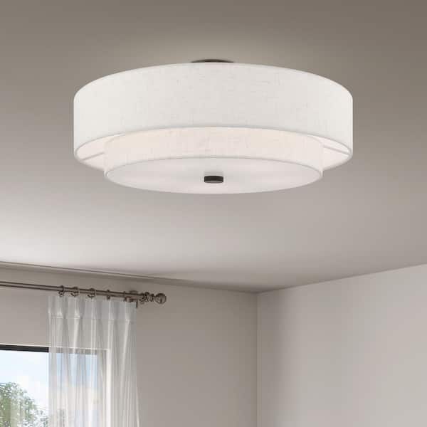 Somerhill 5 Light English Bronze Semi Flush Mount
