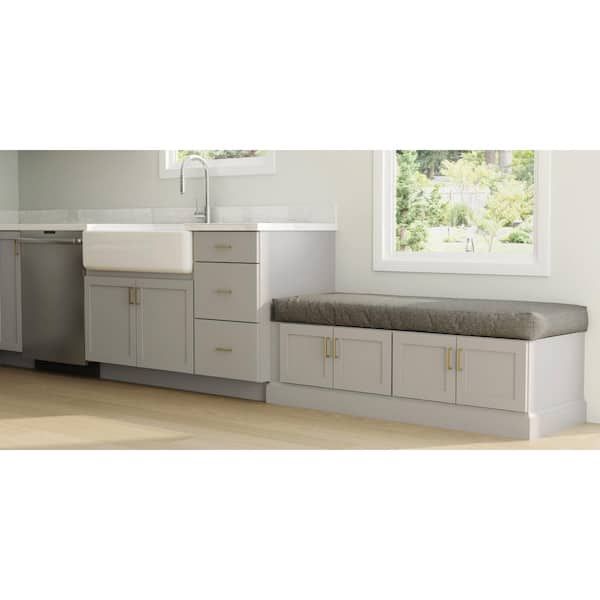 Courtland 3 in. W x 30 in. H Cabinet Filler in Sterling Gray