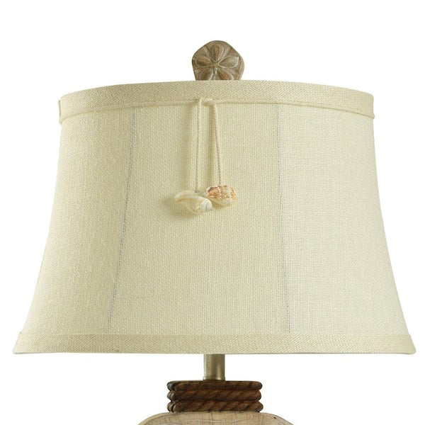 Coastal 31 in. Vipitenow, Silver Table Lamp