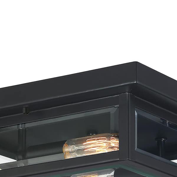 Westover 1-Light Earth Black Outdoor Flush Mount