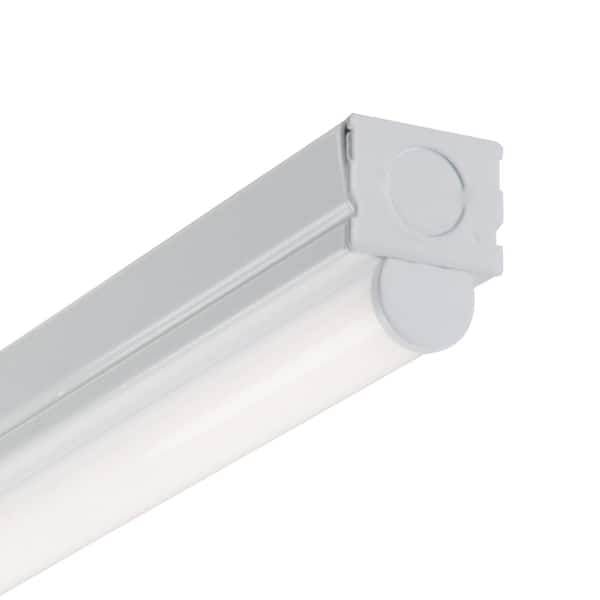 2 ft. 16-Watt Equivalent, Integrated LED, White Finish, Strip Light Fixture, 4000K, 1150 Lumens