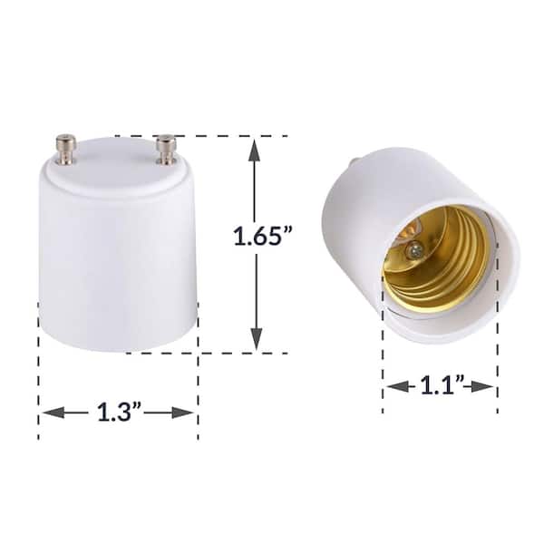 GU24 to Medium Base (GU24 to E26) Light Bulb Adapter