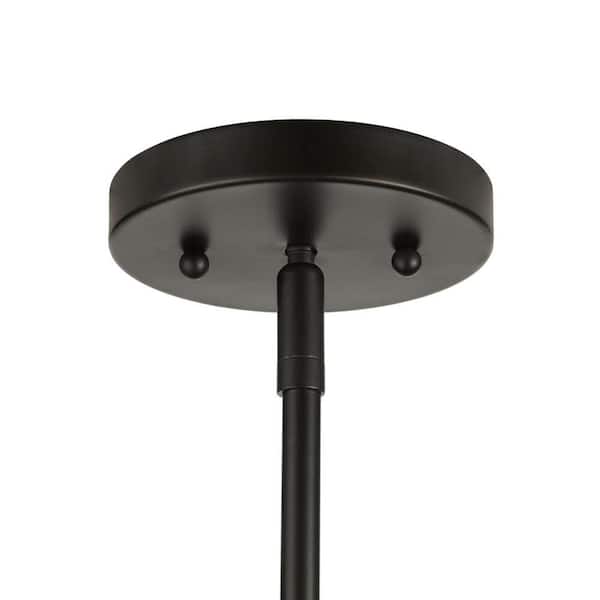 Hastings 60-Watt 1-Light Satin Bronze Pendant with Cage Shade