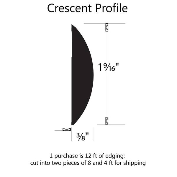 Custom Laminate Edge in Golden Romano with Crescent Edge