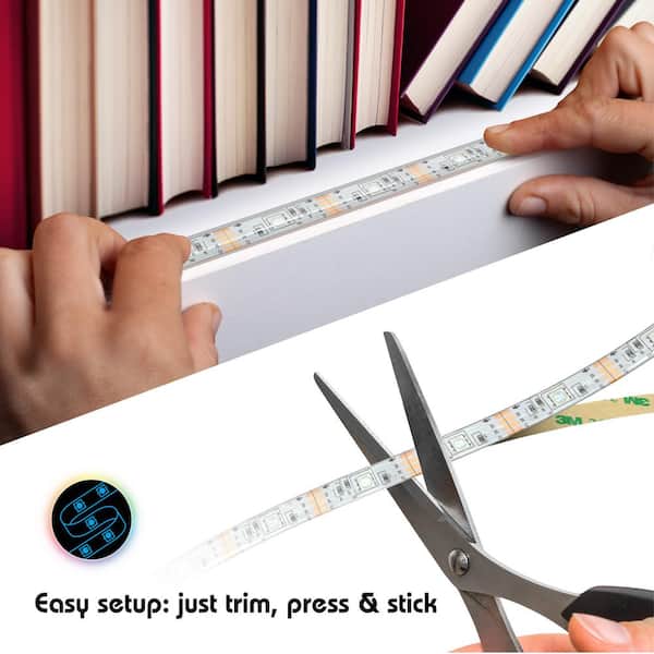 Aura LED 10-Watt Equivalent 16 ft. Wifi Enabled Smart LED Night Light Strip  (1-Strip)