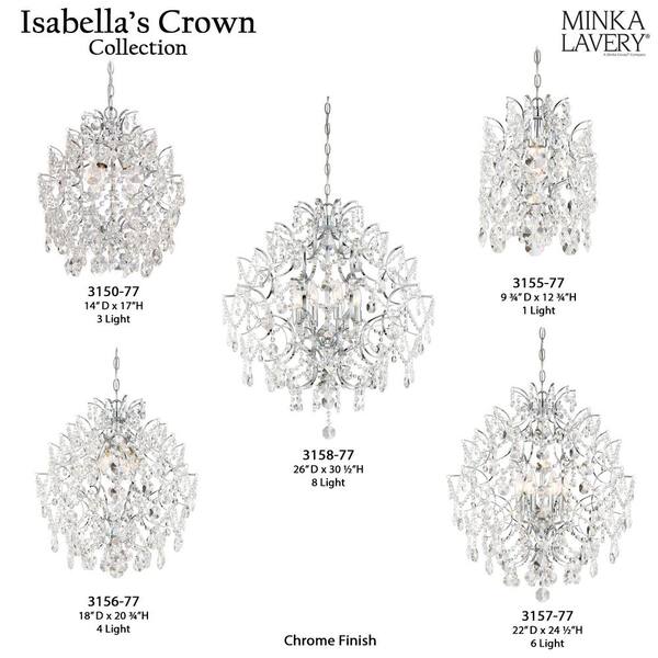 3-Light Chrome Mini Chandelier