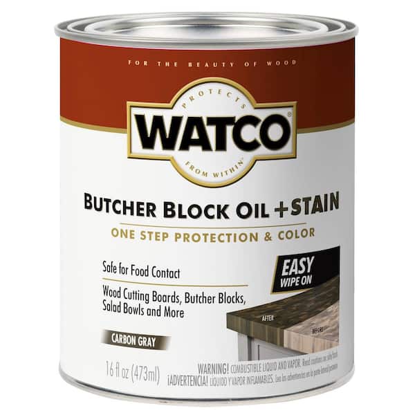 1 Pint Butcher Block Oil in Carbon Gray