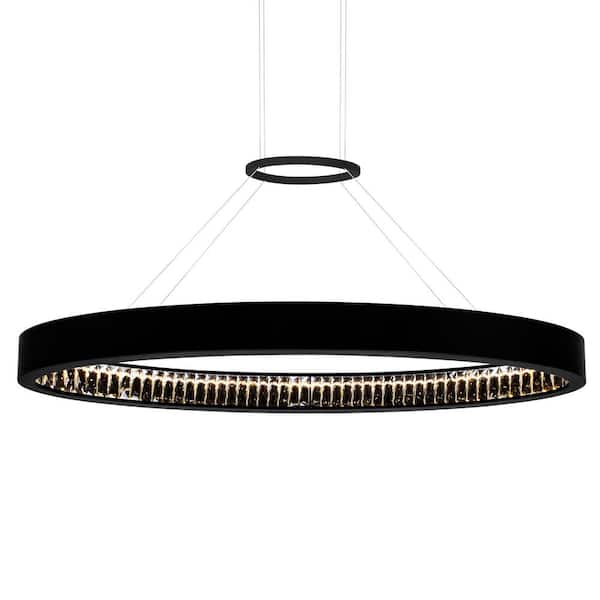 Rosalina LED Chandelier With Matte Black Finish